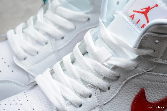 Red 1 Jordan University (W) White Mid BQ6472-106 BQ6472-106 0114